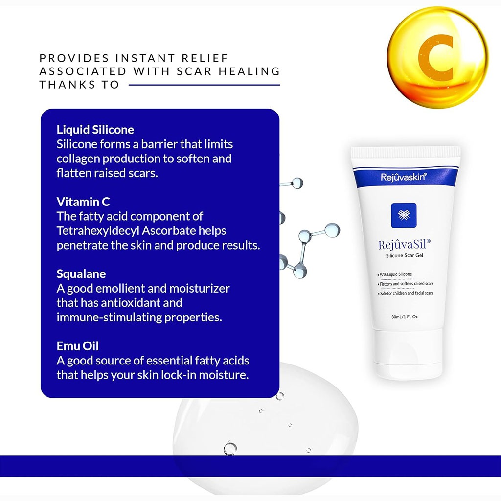 Rejuvasil Silicone Scar Gel 15 mL