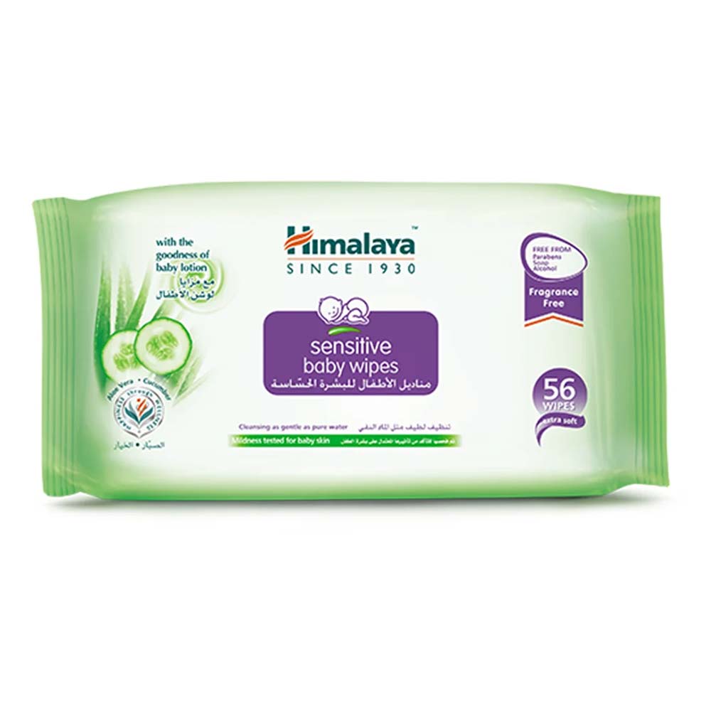 Himalaya Sensitive Baby Wipes 56's