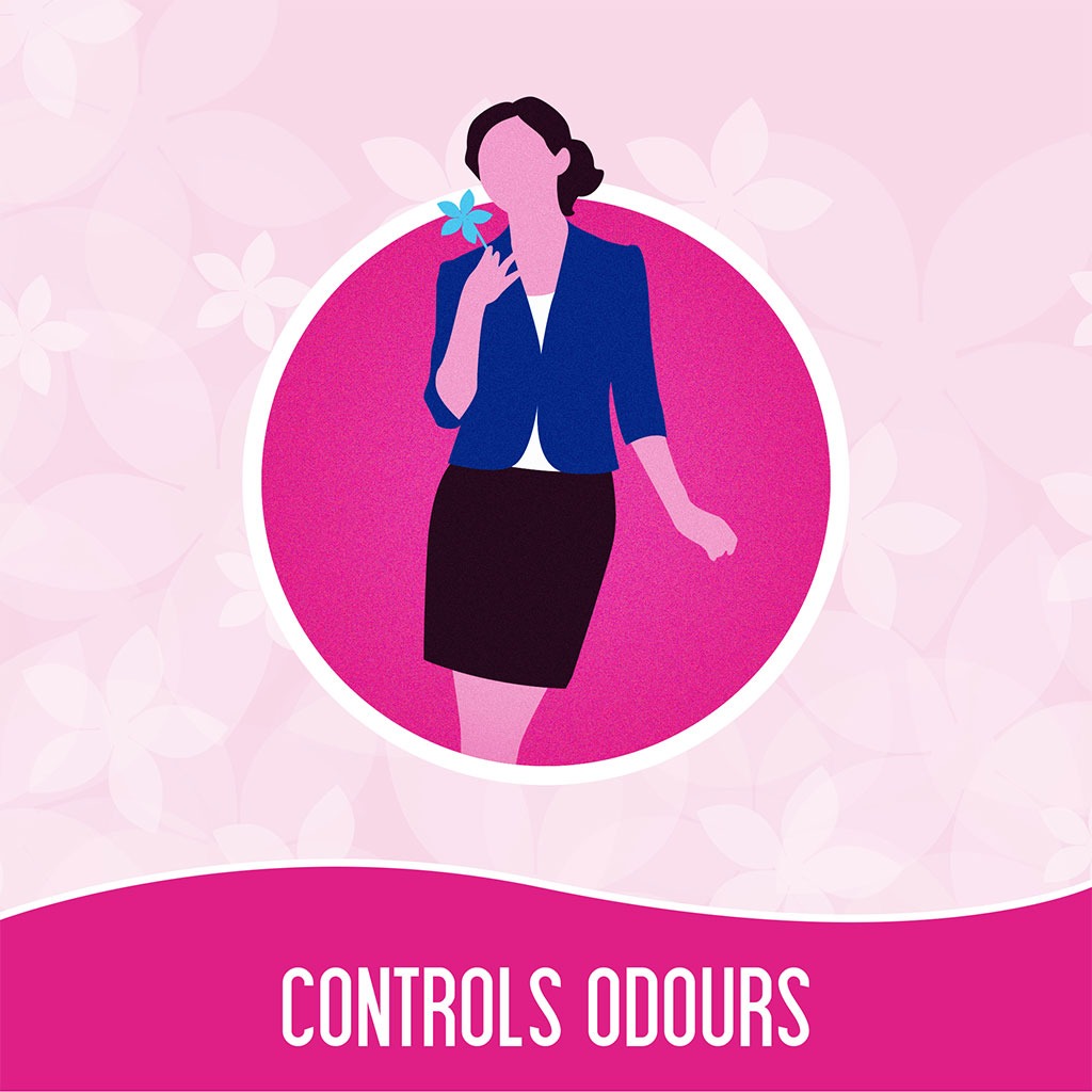 Carefree Plus Large Super Absorbent Light Scented Panty Liners, Pack of 48's