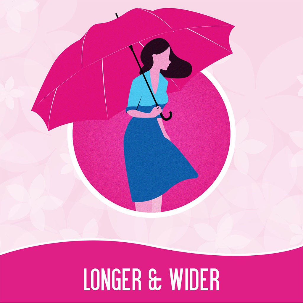 Carefree Plus Large Super Absorbent Light Scented Panty Liners, Pack of 48's