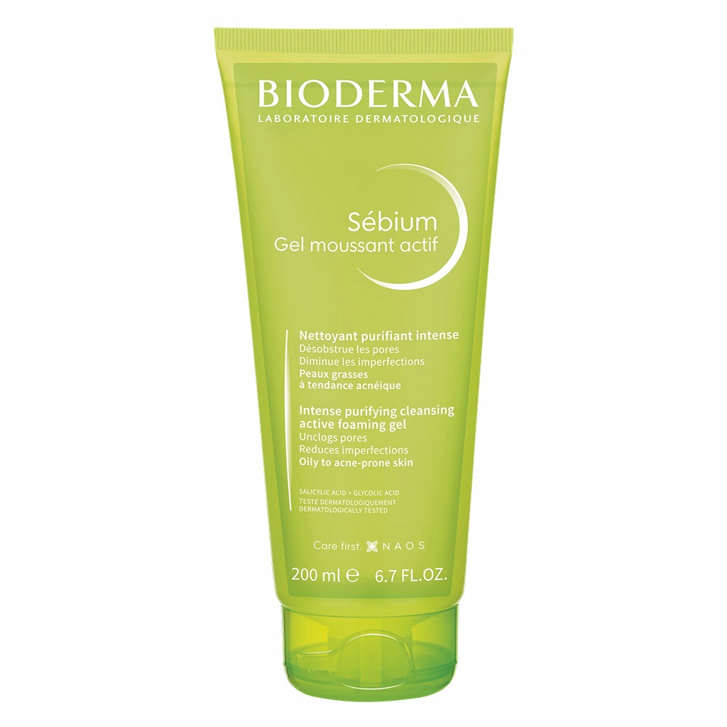 Bioderma Sebium Gel Moussant Actif Tube 200 mL