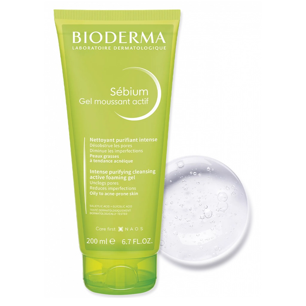 Bioderma Sebium Gel Moussant Actif Tube 200 mL