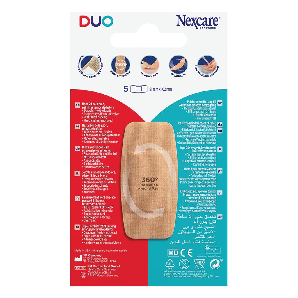3M Nexcare Duo Maxi Bandages 5's