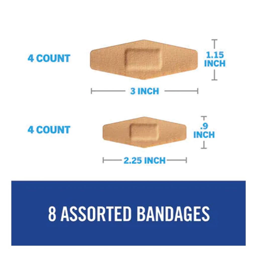 3M Nexcare Duo Flexible Fabric Bandages Assorted 8's