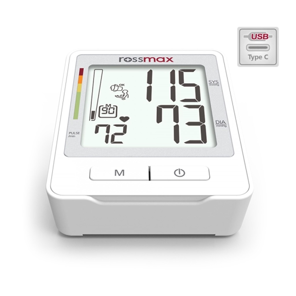 Rossmax Z1 Automatic Blood Pressure Monitor with USB Type C Port for Charging