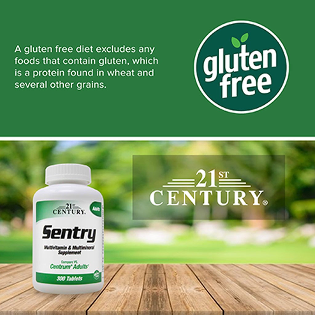 21st Century Sentry Adult Multivitamin & Multimineral Supplement Tablets, Pack of 300's