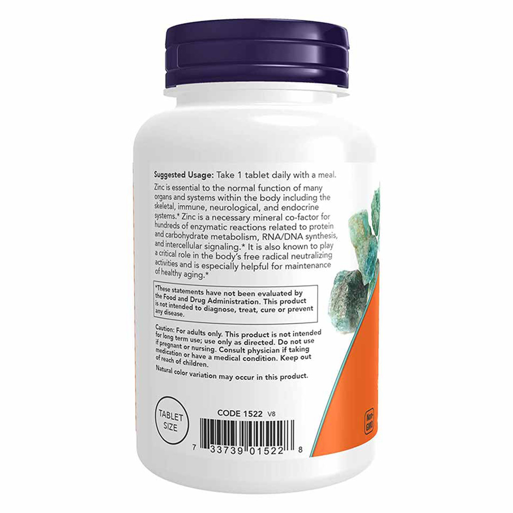 Now Zinc 50mg Tablets For Immune Support, Pack of 250's
