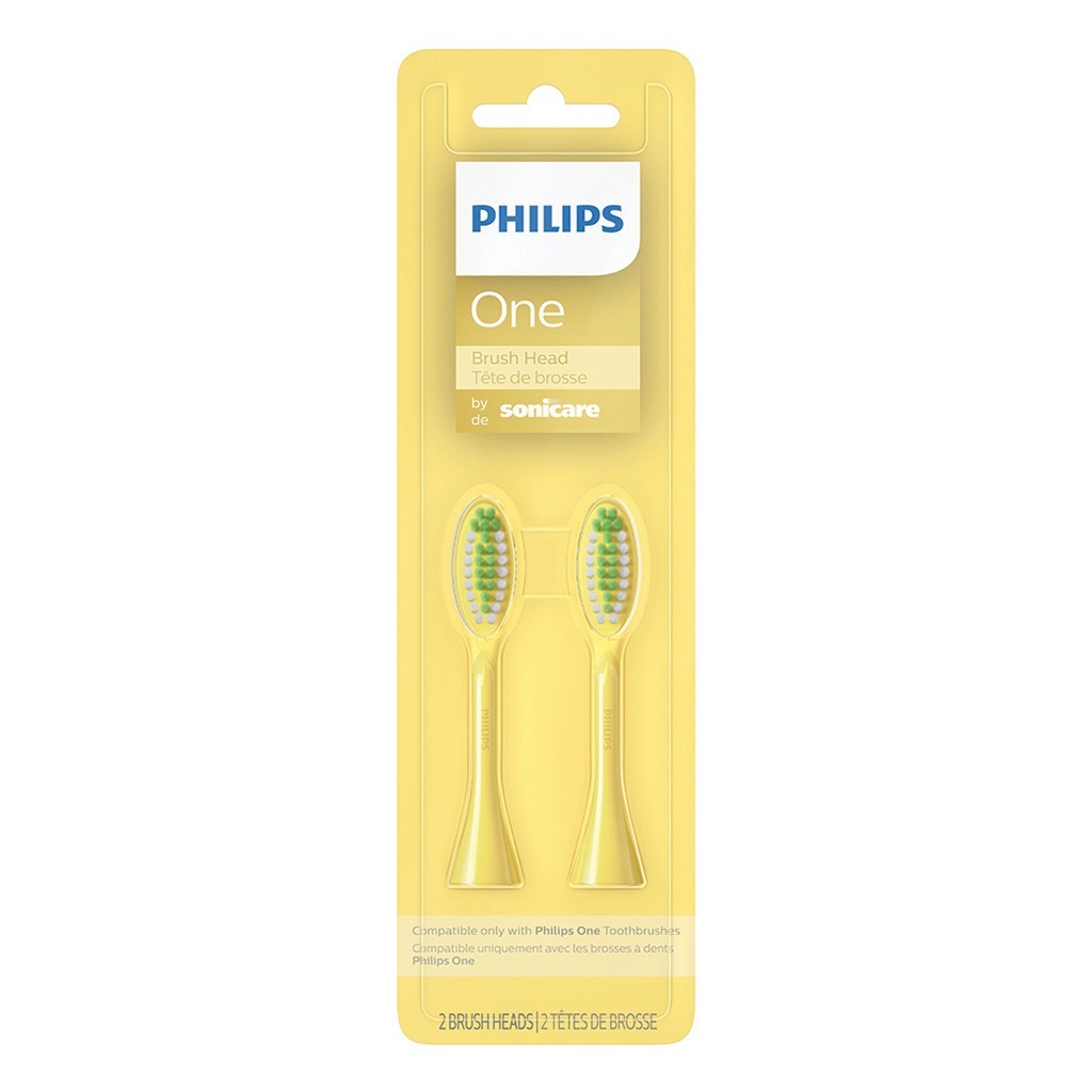 Philips Sonicare One Replacement Brush Head Mango BH1022/02, 2's