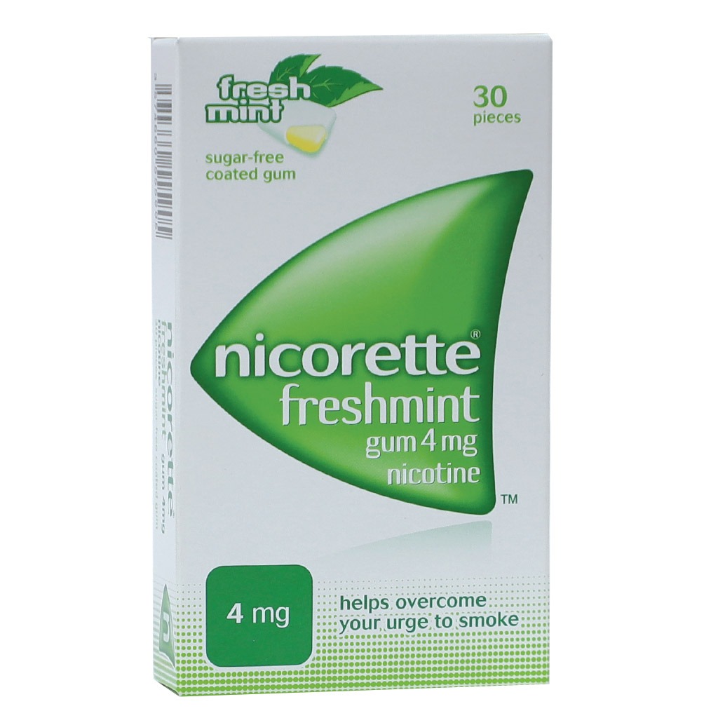 Nicorette 4 mg Mint Chewing Gum 30's