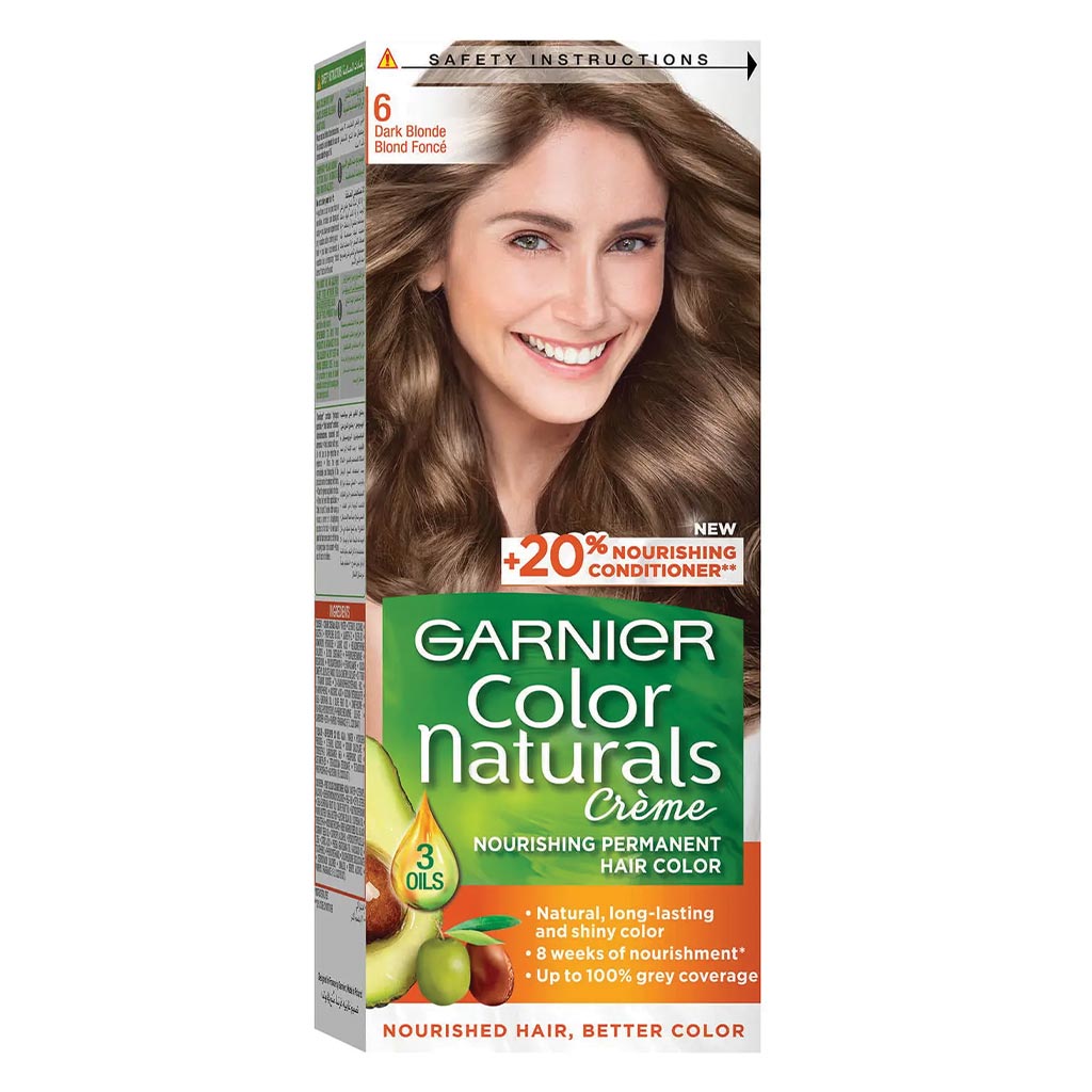 Garnier Color Naturals Cream Hair Color 6 Dark Blonde Kit