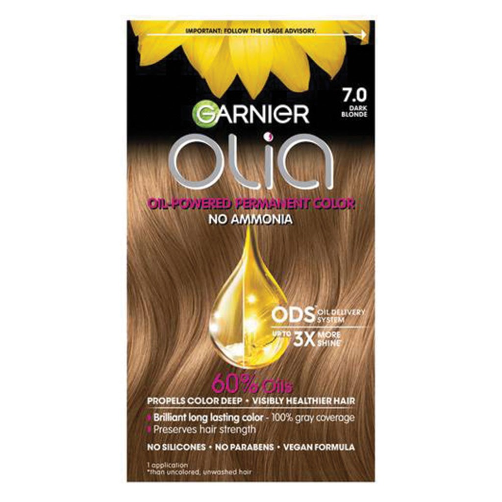 Garnier Olia Permanent Hair Color 7 Dark Blonde Kit