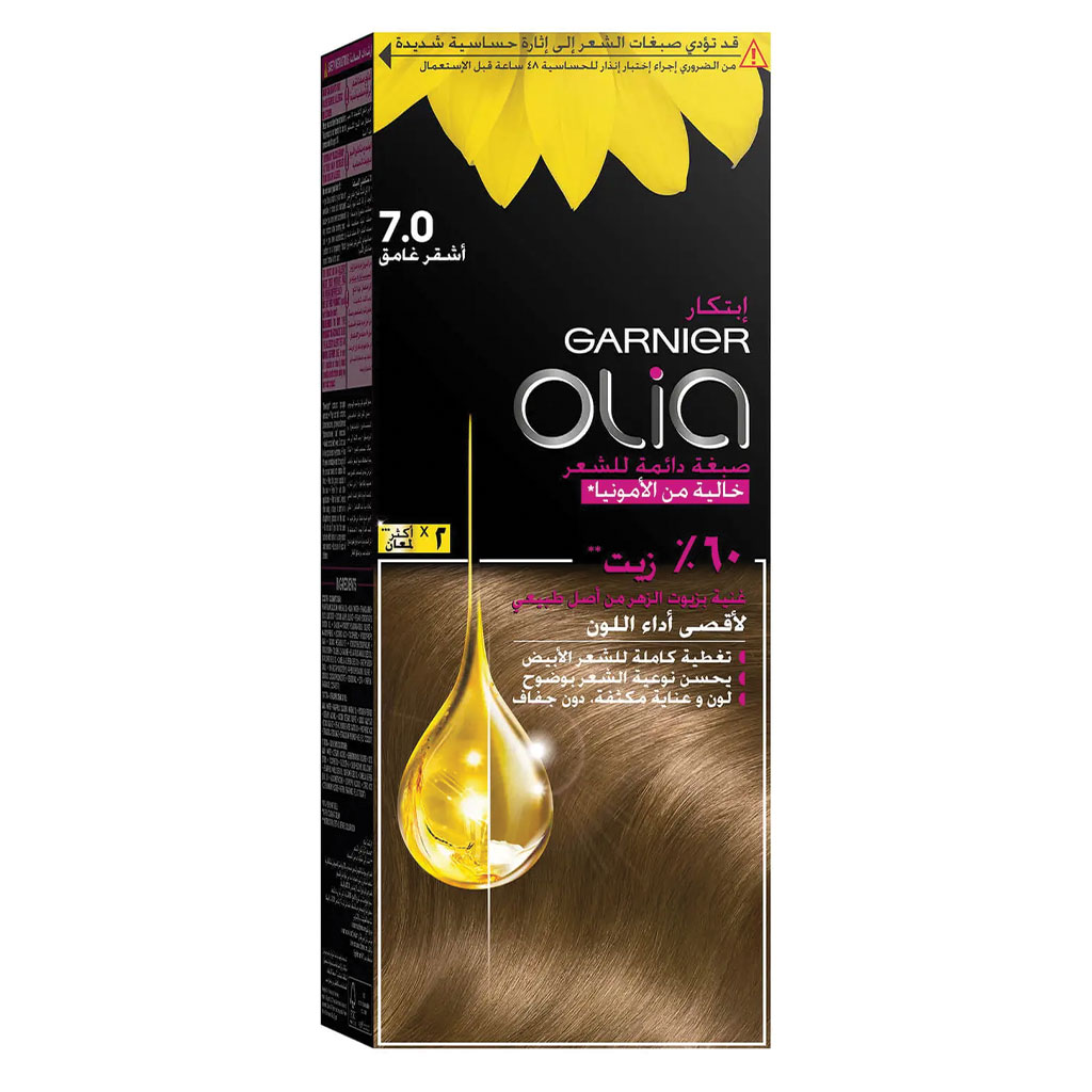 Garnier Olia Permanent Hair Color 7 Dark Blonde Kit