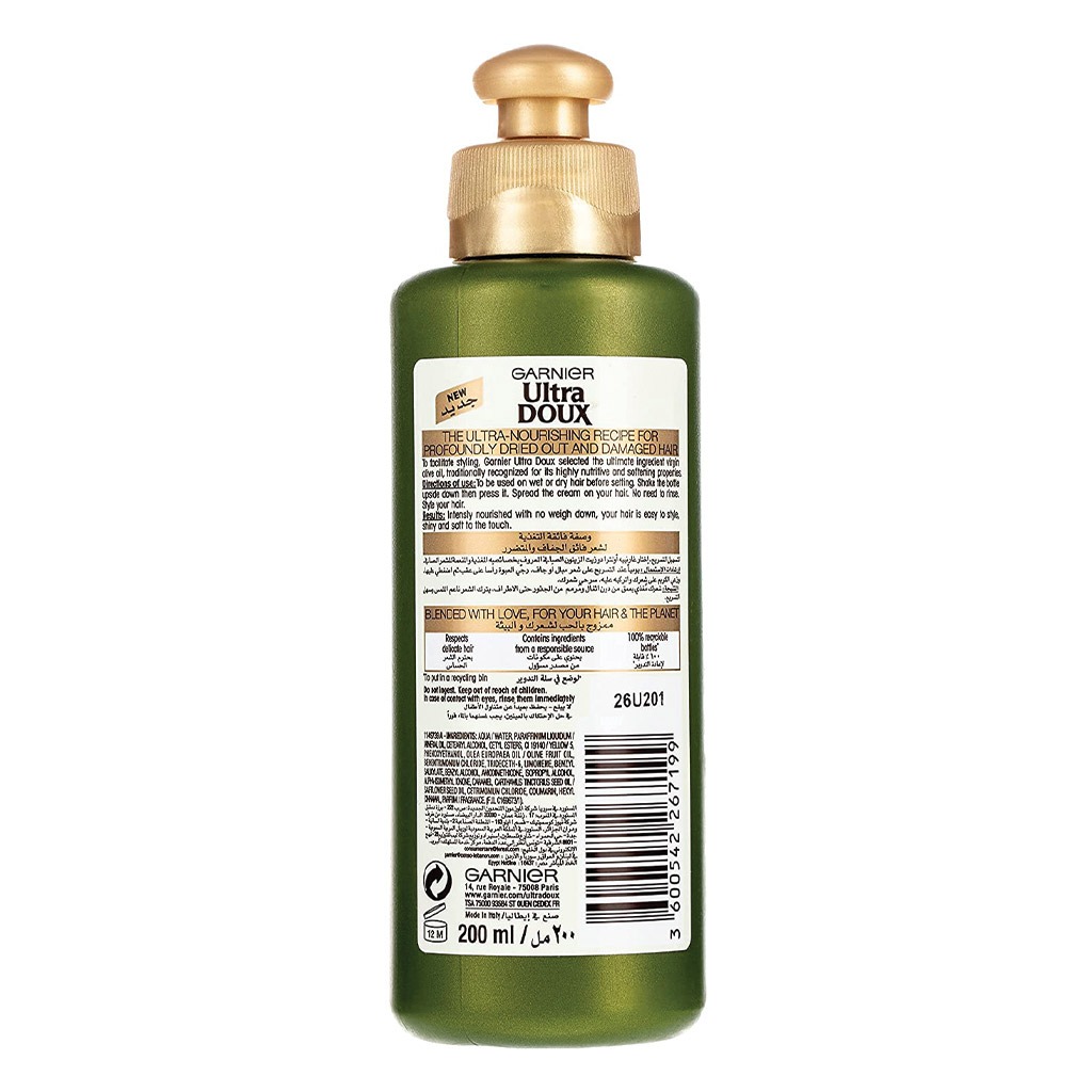 Garnier Ultra Doux Mythic Olive Extreme Nutrition Leave-In Cream 200 mL