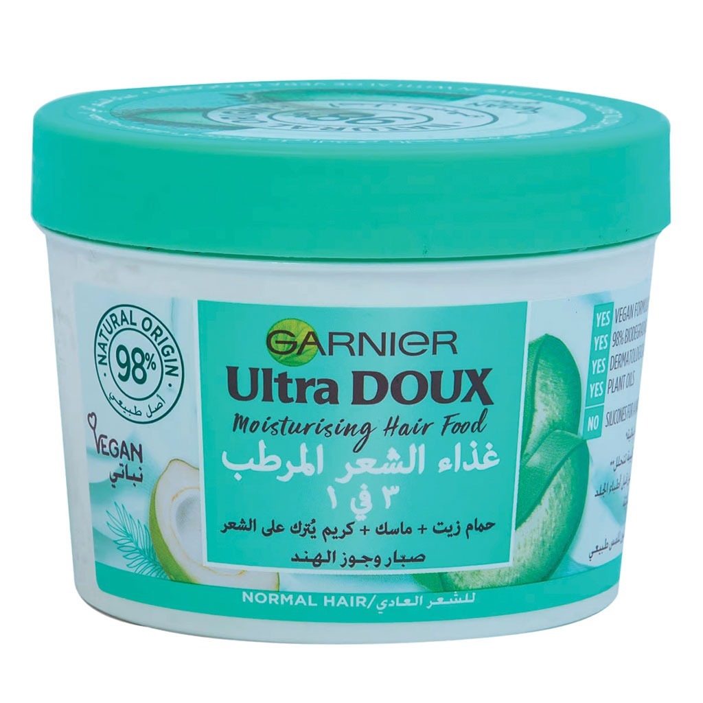 Garnier Ultra Doux Moisturising Hair Food Cream Aloe 390 mL
