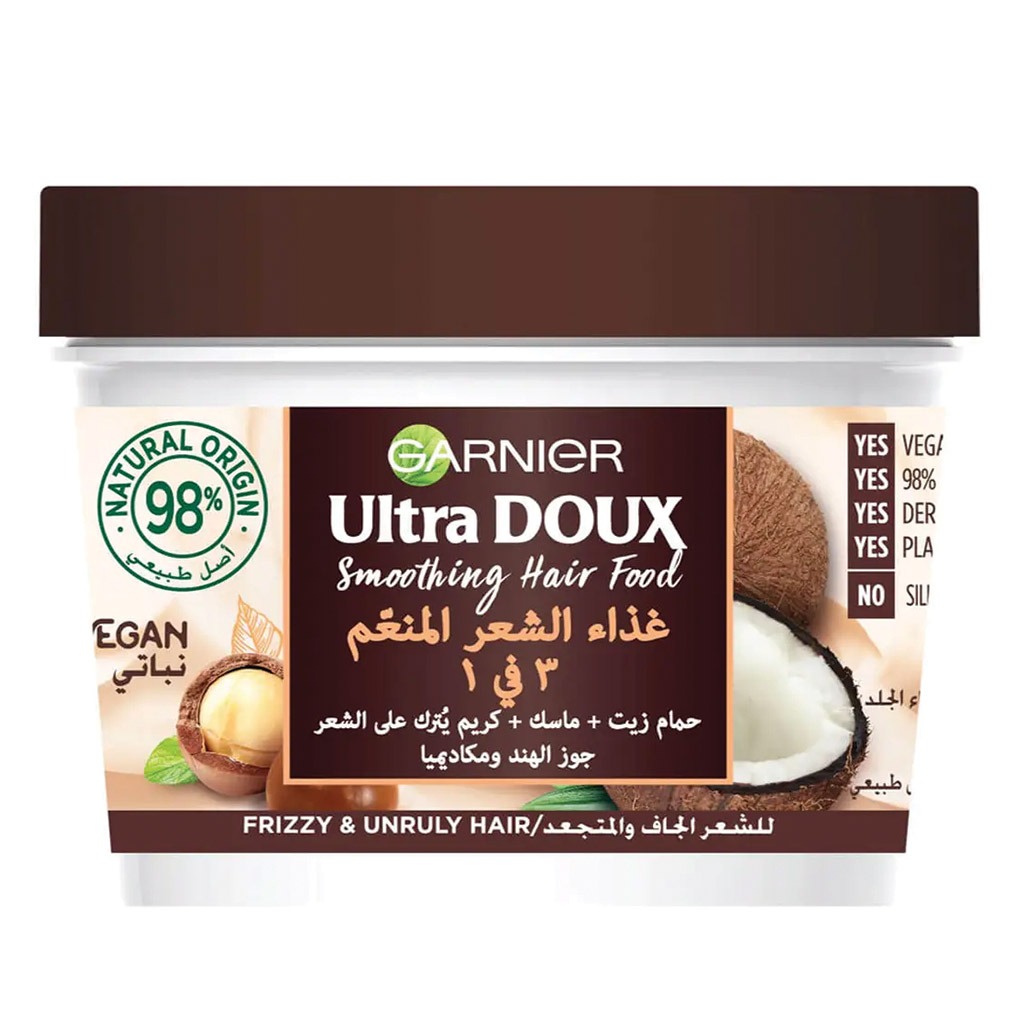 Garnier Ultra Doux Smoothing Hair Food Cream Coconut 390 mL