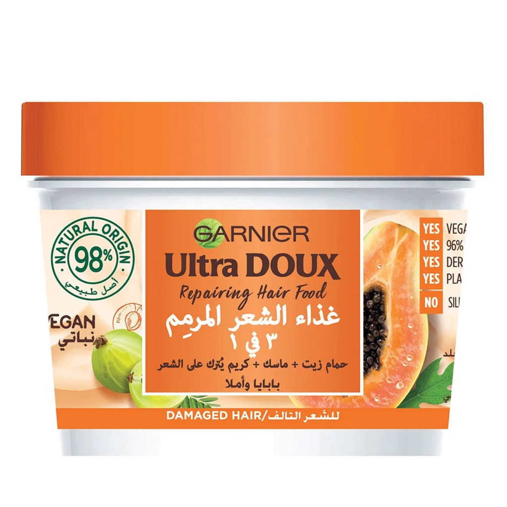 Garnier Ultra Doux Repairing Hair Food Cream Papaya 390 mL
