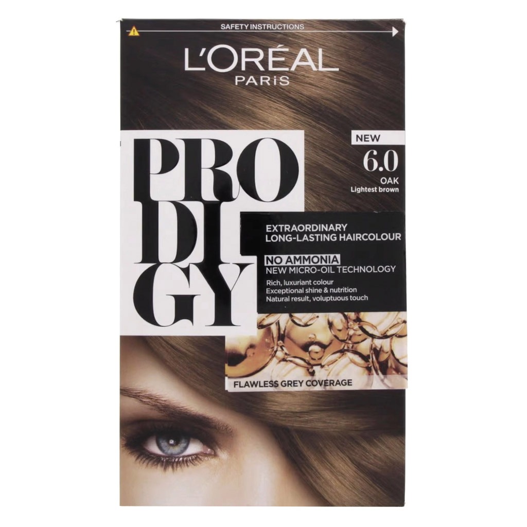 Loreal Paris Prodigy Permanent Oil Hair Color 6 Oak Kit