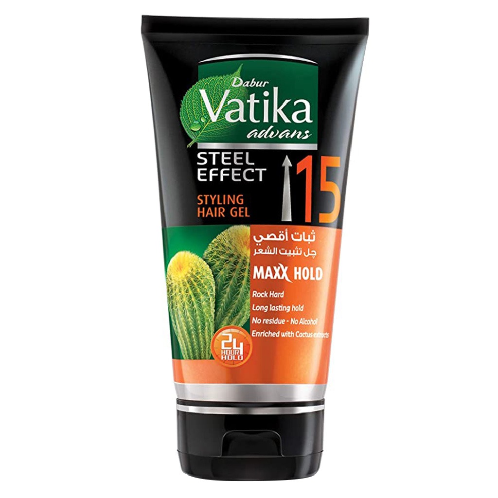 Dabur Vatika Advans Steel Effect 15 Maxx Hold Hair Styling Gel 150ml