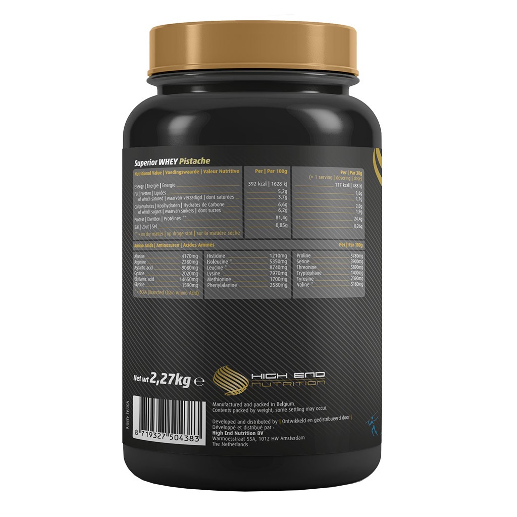 High End Nutrition Superior Whey Pistache Powder 2.27 kg