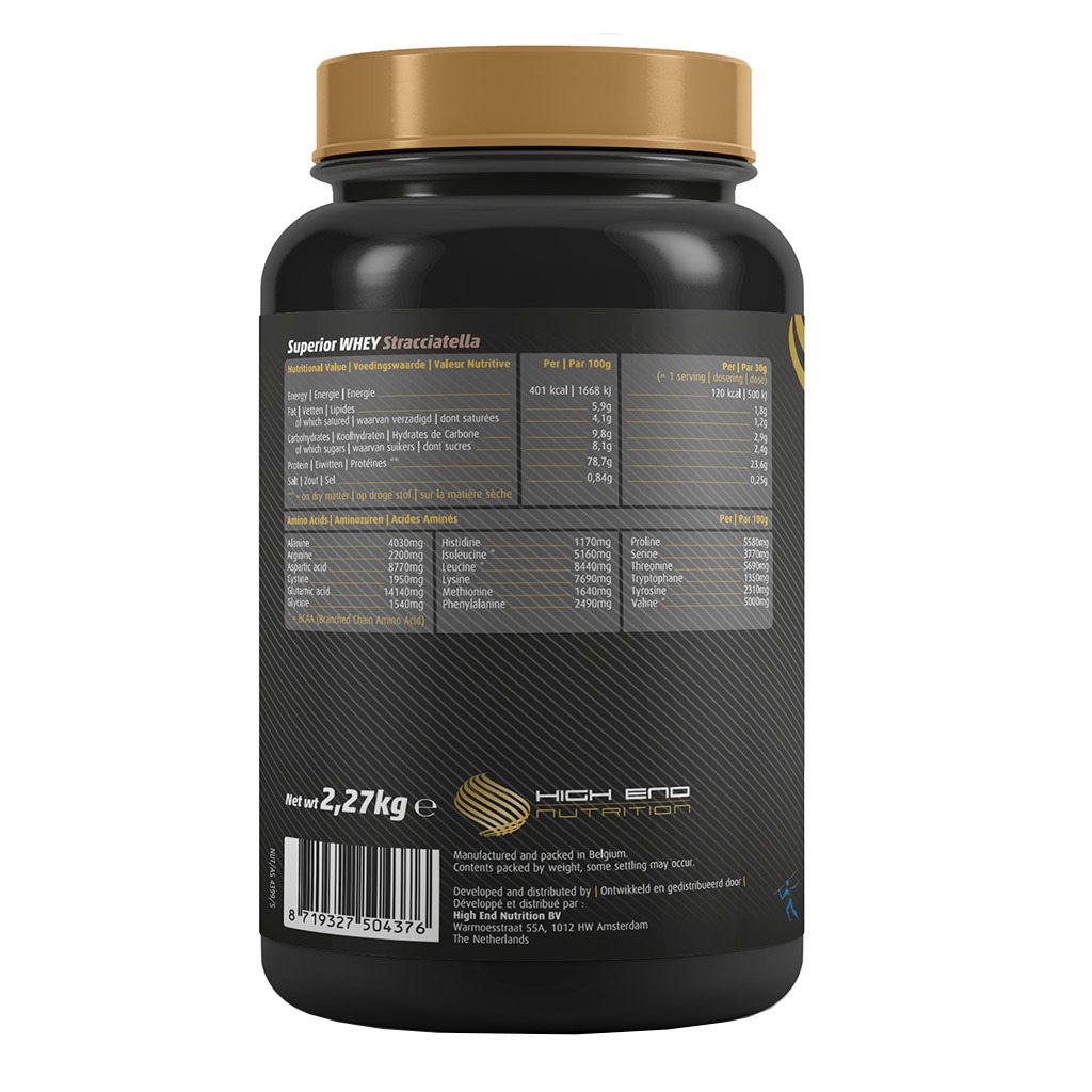 High End Nutrition Superior Whey Stracciatella Powder 2.27 kg
