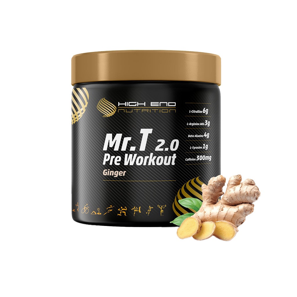 High End Nutrition Mr. T 2.0 Pre Workout Ginger Powder 350 g