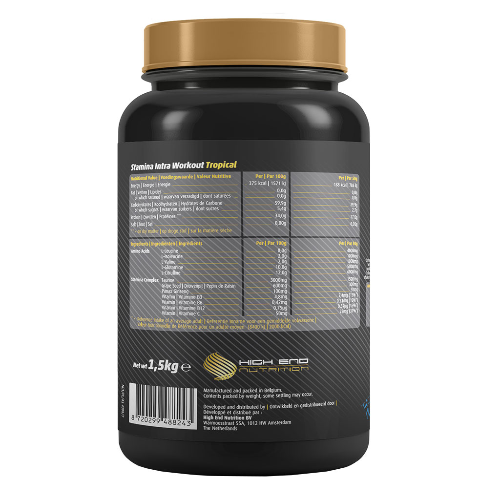 High End Nutrition Stamina Intra Workout Tropical Powder 1500 g