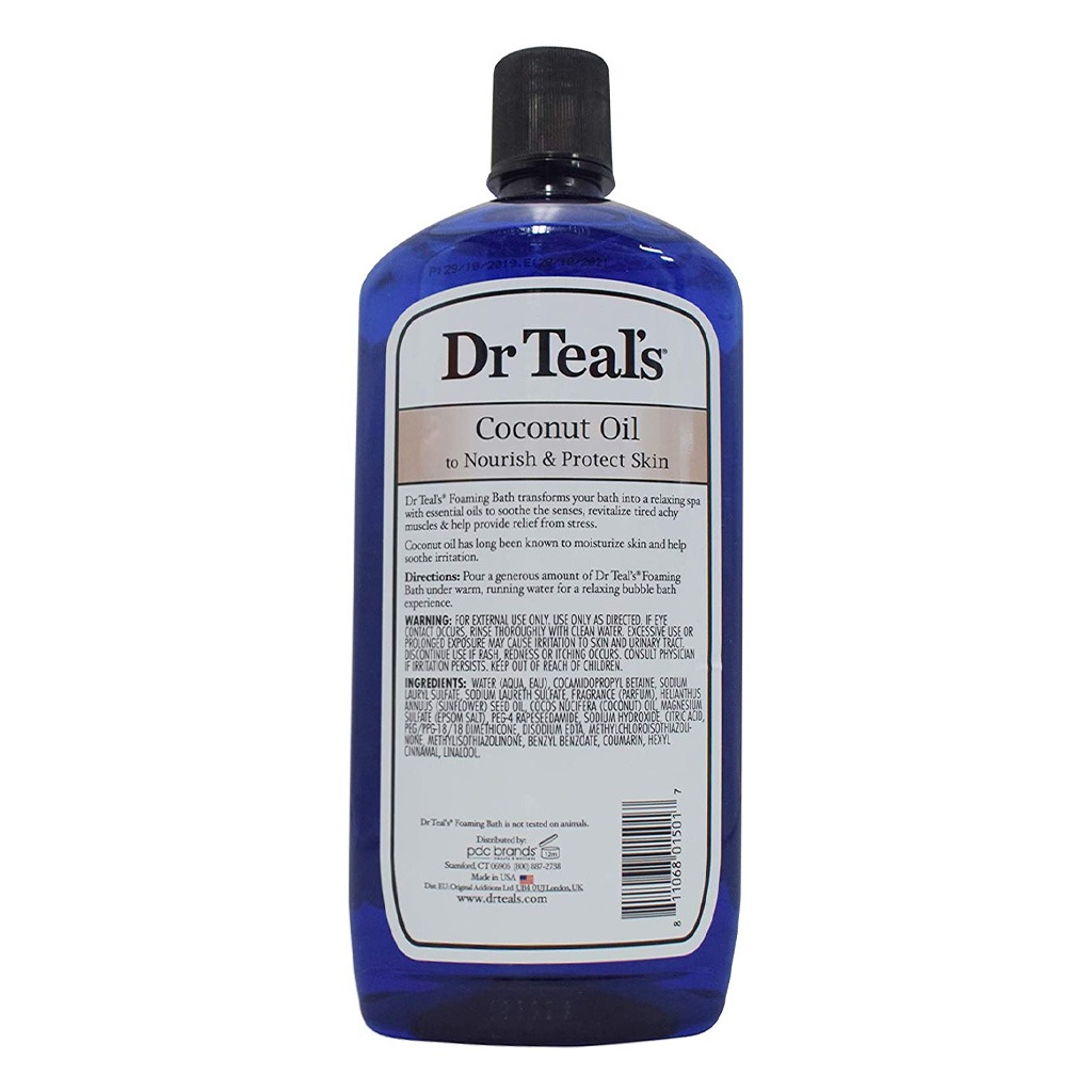 Dr Teal's Foaming Bath Coconut Oil 1000 mL