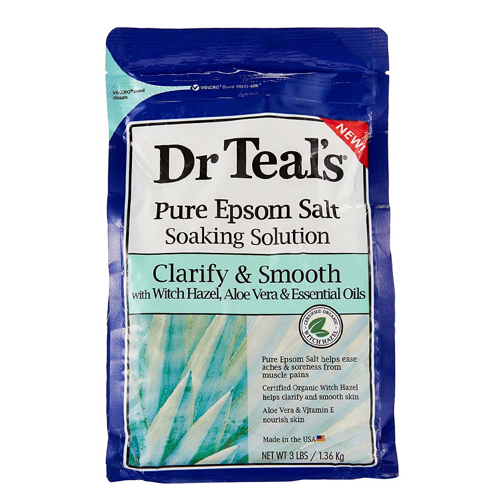 Dr Teal's Pure Epsom Salt Soaking Solution Witch Hazel, Aloe Vera & Essential Oil 1036 g
