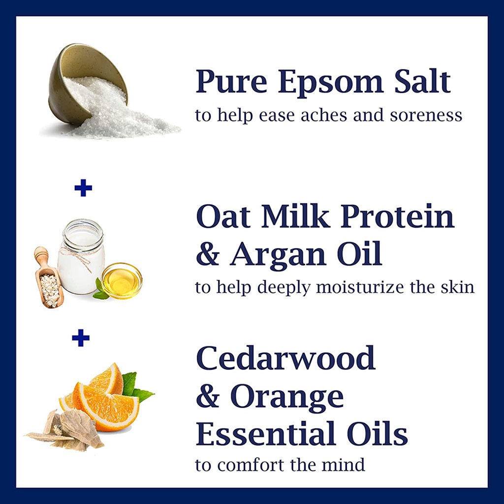 Dr Teal's Pure Epsom Salt Soaking Solution Oat Milk, Argan Oil & Essential Oil 1036 g