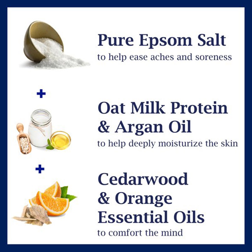 Dr Teal's Foaming Bath With Pure Epsom Salt With Oat Milk And Argan Oil & Essential Oil 1000 mL