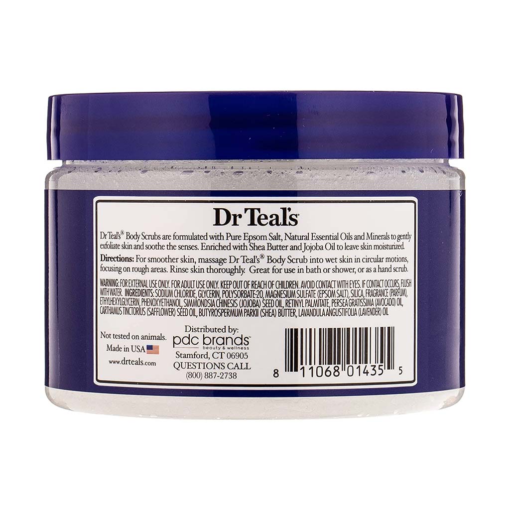 Dr Teal's Exfoliate & Renew Epsom Salt Body Scrub With Lavender 454 g