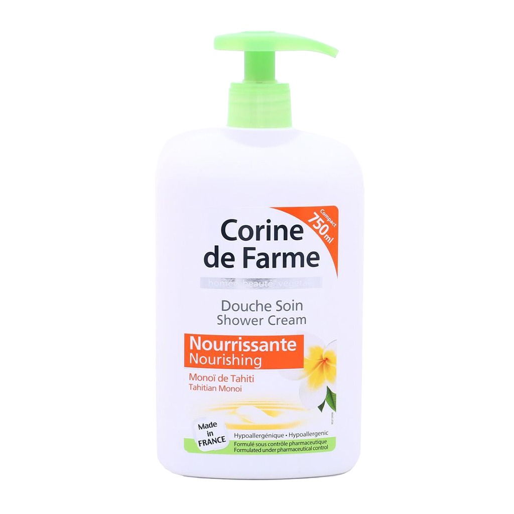 Corine De Farme Nourishing Monoi De Tahiti Shower Cream 750 mL