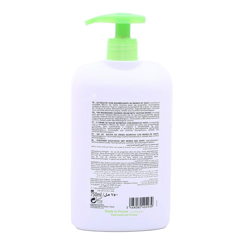 Corine De Farme Nourishing Monoi De Tahiti Shower Cream 750 mL