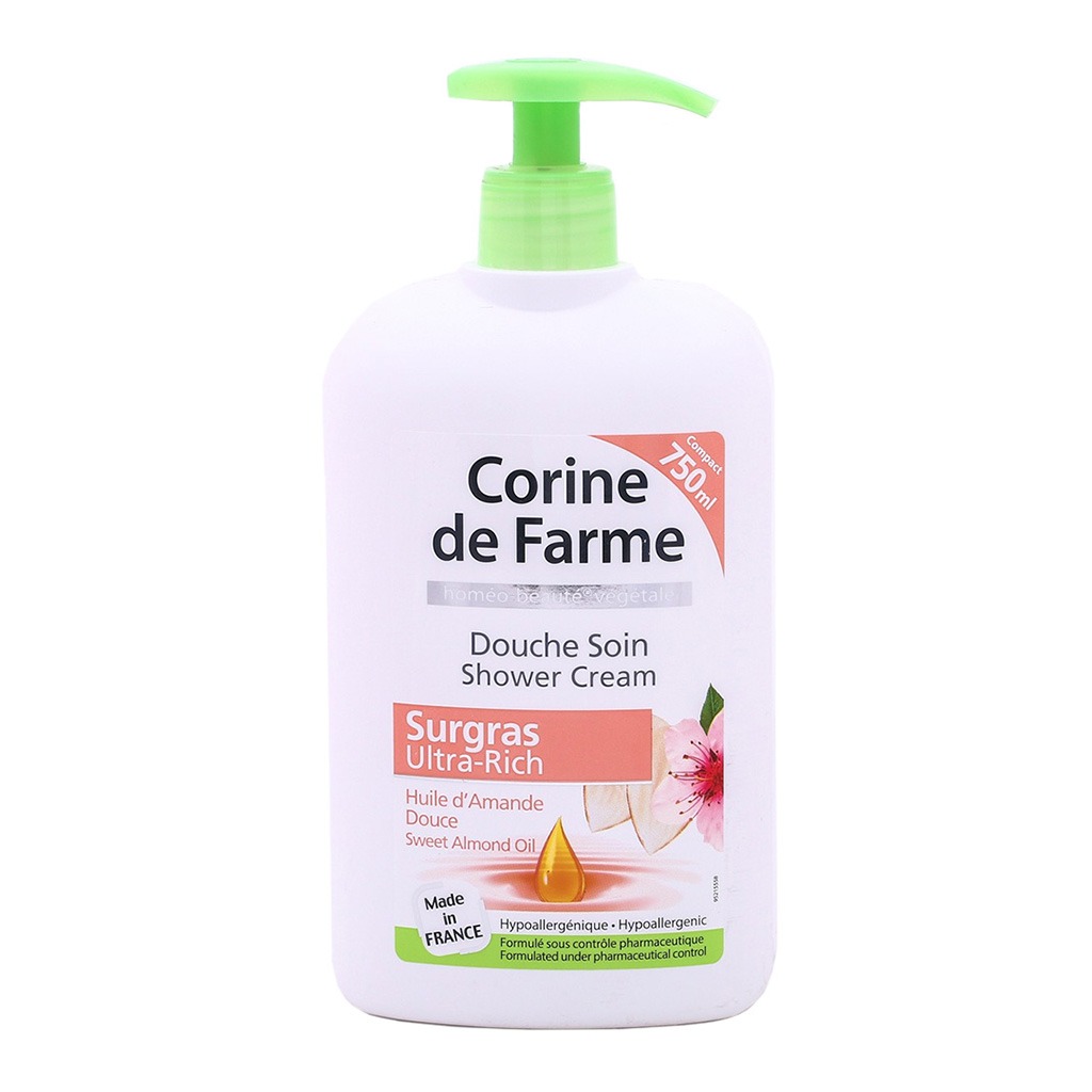 Corine De Farme Ultra Rich Sweet Almond Oil Shower Cream 750 mL