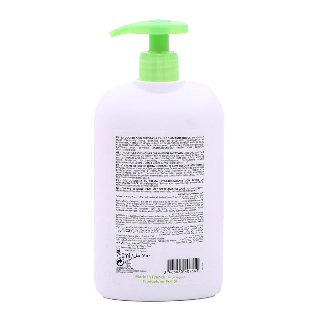 Corine De Farme Ultra Rich Sweet Almond Oil Shower Cream 750 mL