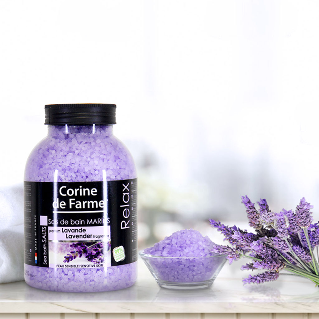 Corine De Farme Sea Bath Salt Lavender 1.3 kg