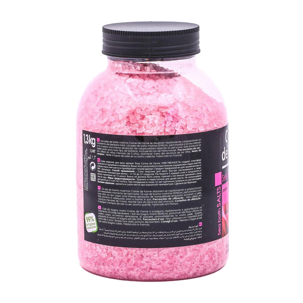 Corine De Farme Sea Bath Salt Rose 1.3 kg