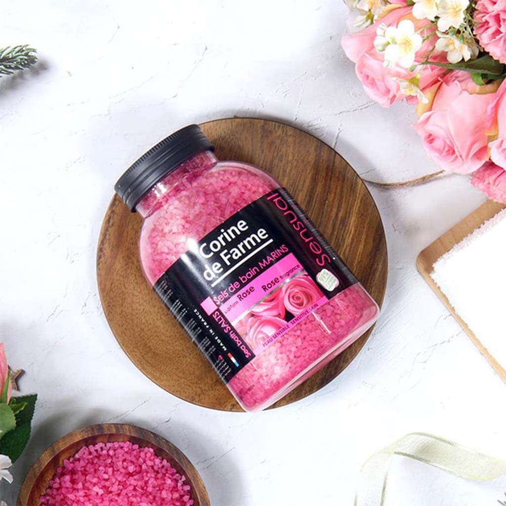 Corine De Farme Sea Bath Salt Rose 1.3 kg