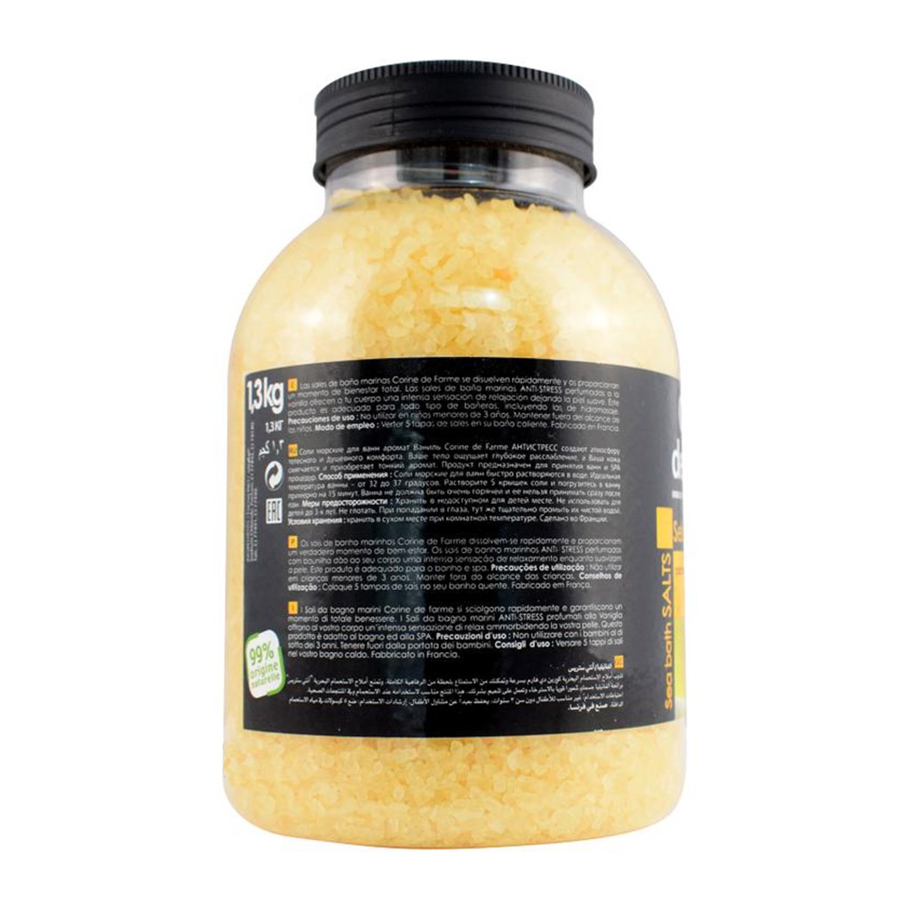 Corine De Farme Sea Bath Salt Vanilla 1.3 kg