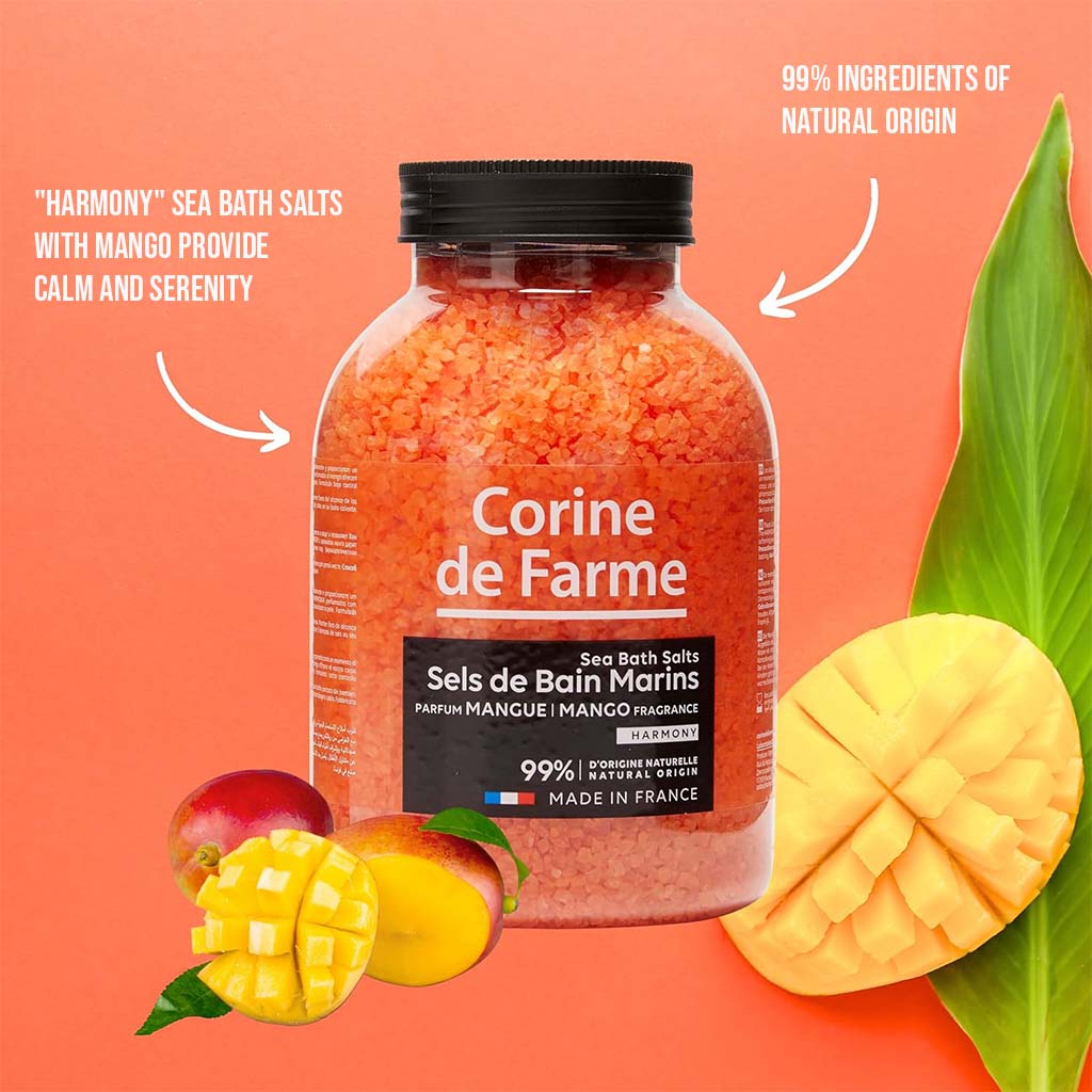 Corine De Farme Sea Bath Salt Mango 1.3 kg