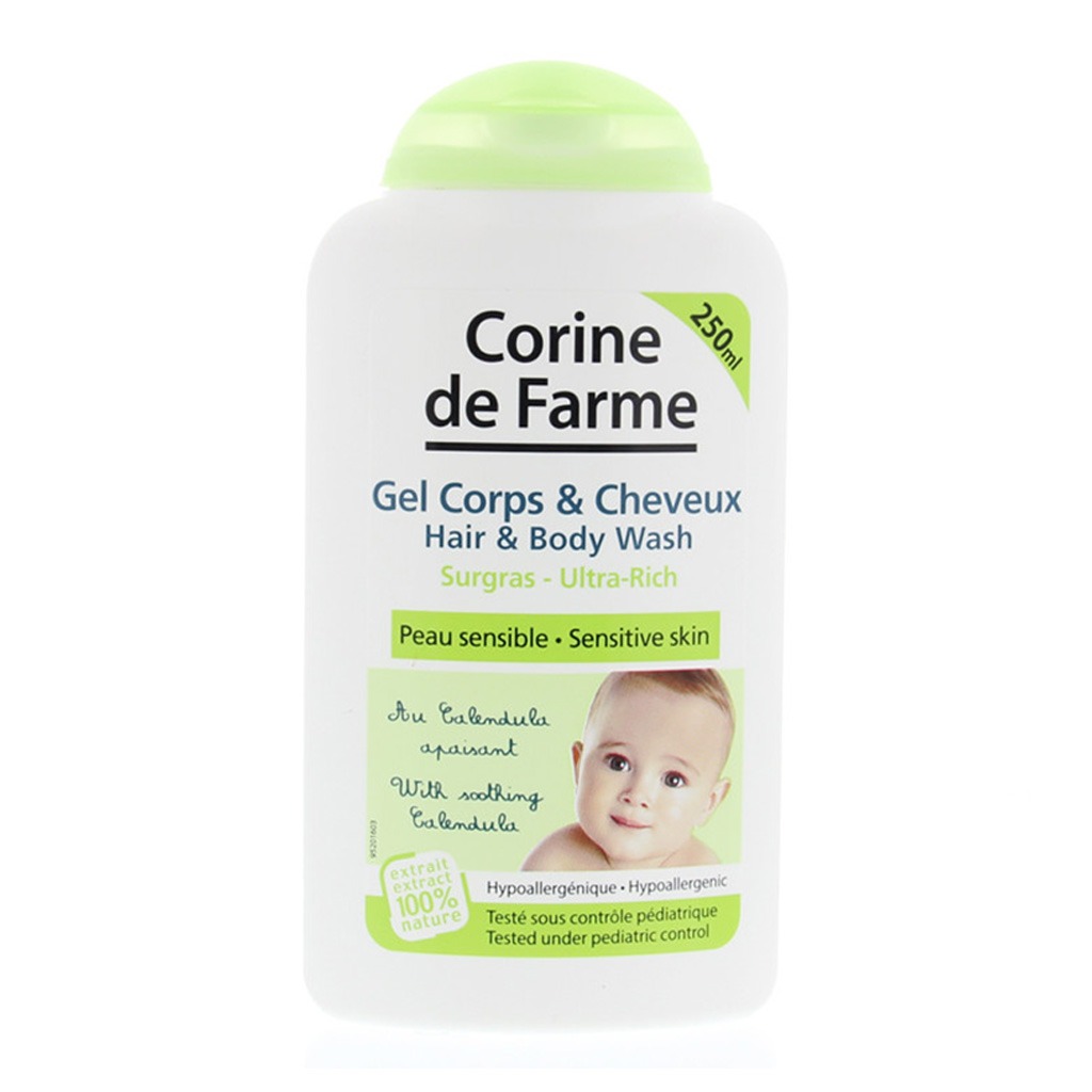Corine De Farme Baby Hair & Body Wash 250 mL