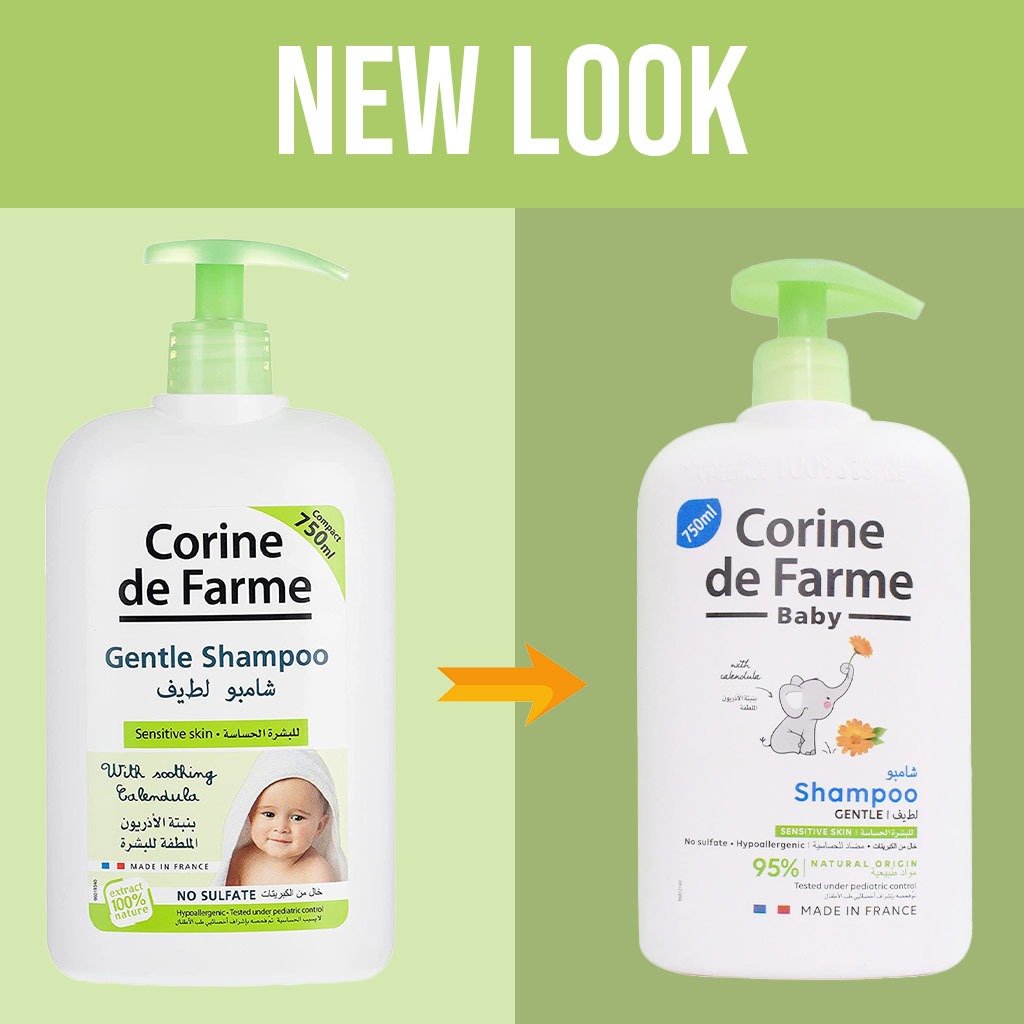 Corine De Farme Baby Sulfate Free Shampoo 750 mL