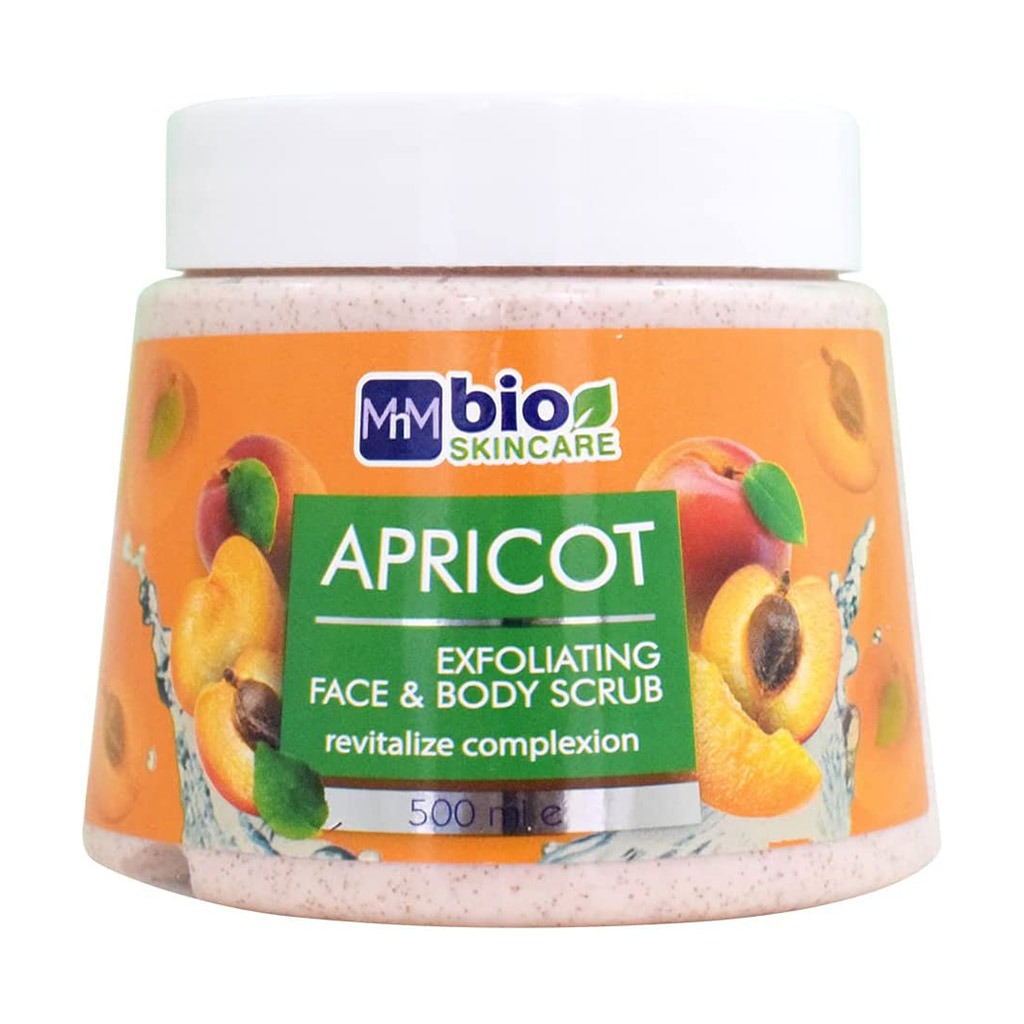 Bio Skincare Apricot Exfoliating Face & Body Scrub 500 mL