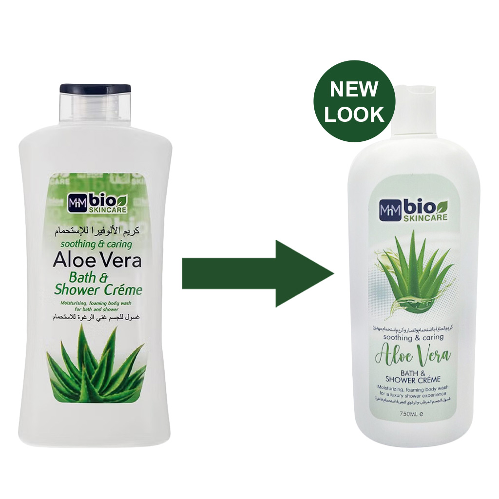 Bio Skincare Soothing & Caring Aloe Vera Bath And Shower Cream 750 mL