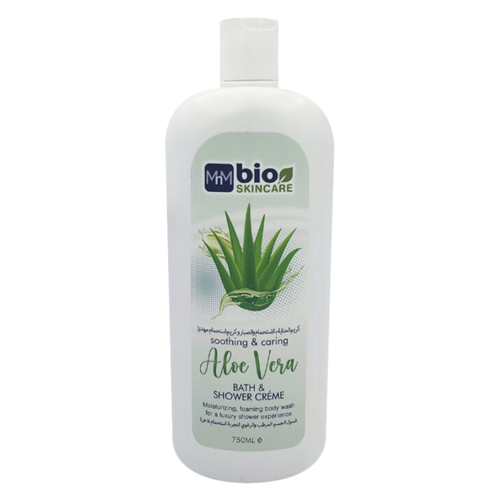 Bio Skincare Soothing & Caring Aloe Vera Bath And Shower Cream 750 mL