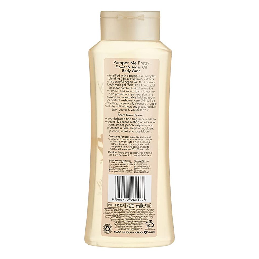 Oh So Heavenly Classic Care Pamper Me Pretty Body Wash 720 mL