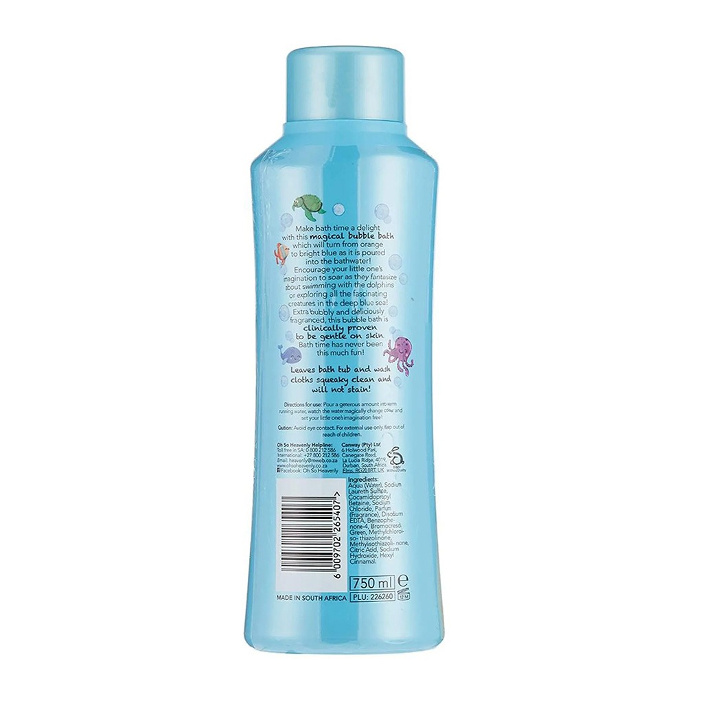 Oh So Heavenly Kids Magic Of The Sea Color Changing Bubble Bath 750 mL