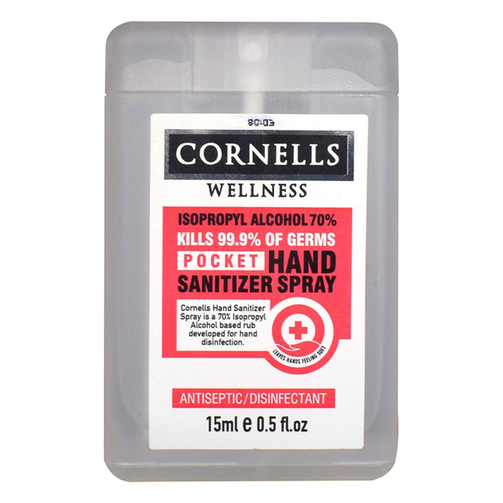 Cornells Wellness Pocket Hand Sanitizer Spray 15 mL