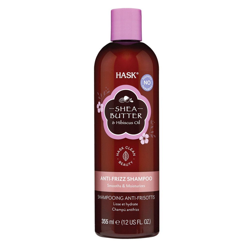 Hask Shea Butter & Hibiscus Oil Anti-Frizz Shampoo 355 mL