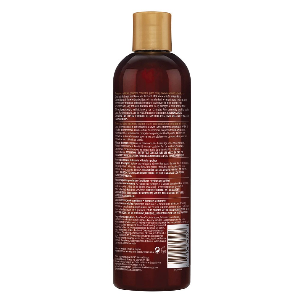 Hask Macadamia Oil Moisturizing Conditioner 355 mL